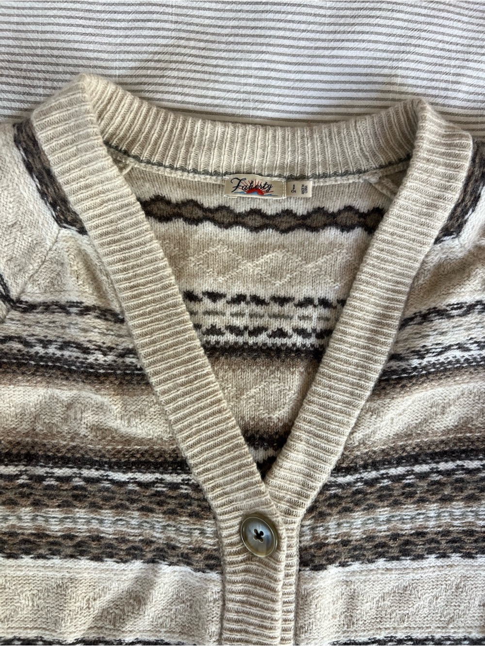 Faherty Fairisle Cardigan - Picture 6 of 6